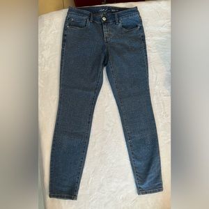 INC by Macy’s size 4 petite skinny rhinestone jeans.